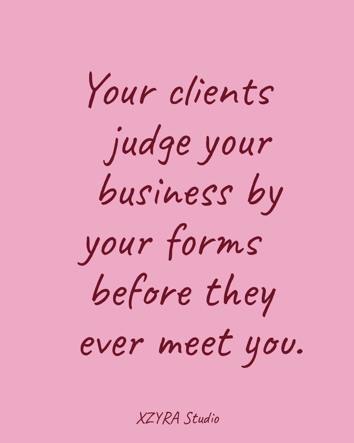 Pink social post: Your business looks amazing... but your forms don't